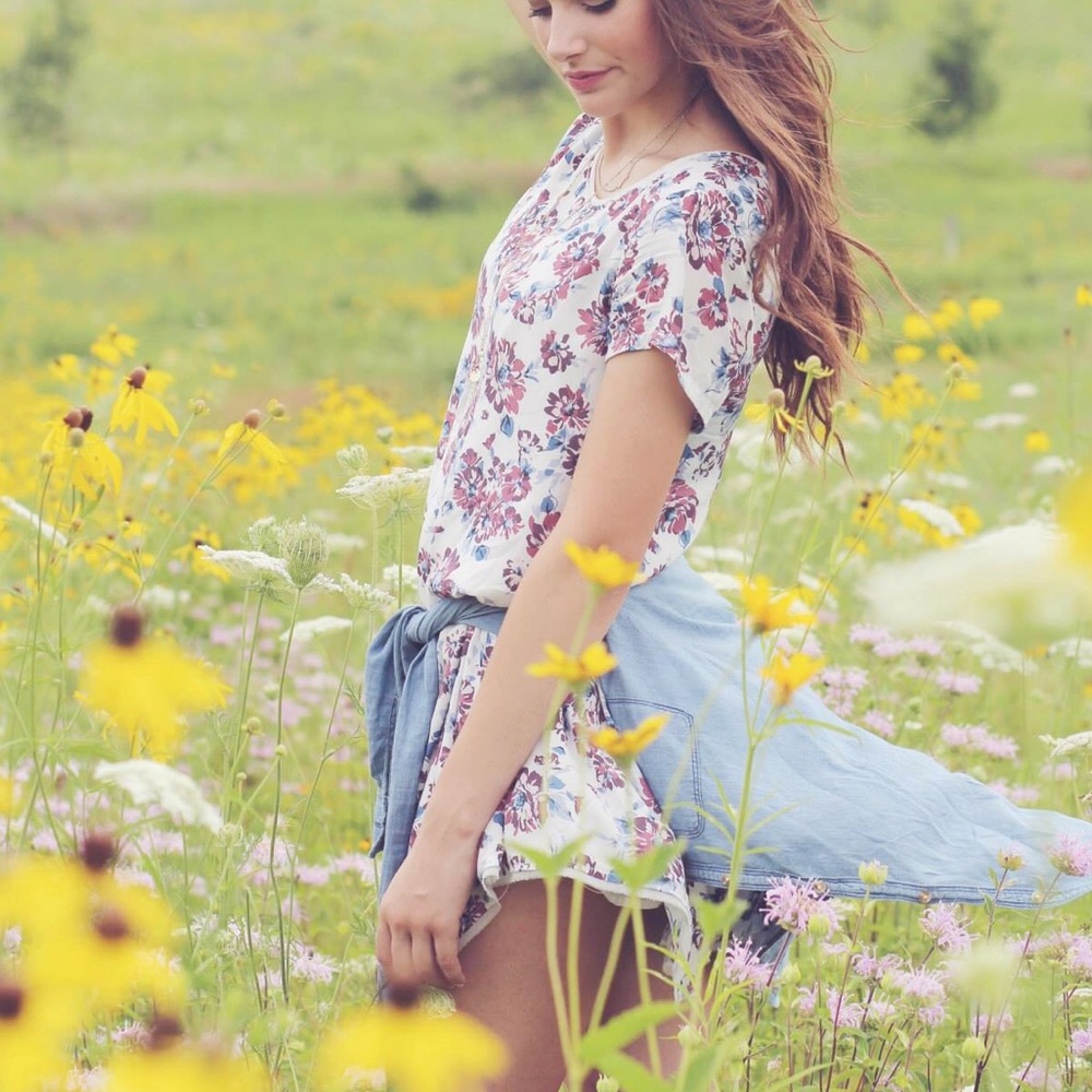 Floral UO mini dress